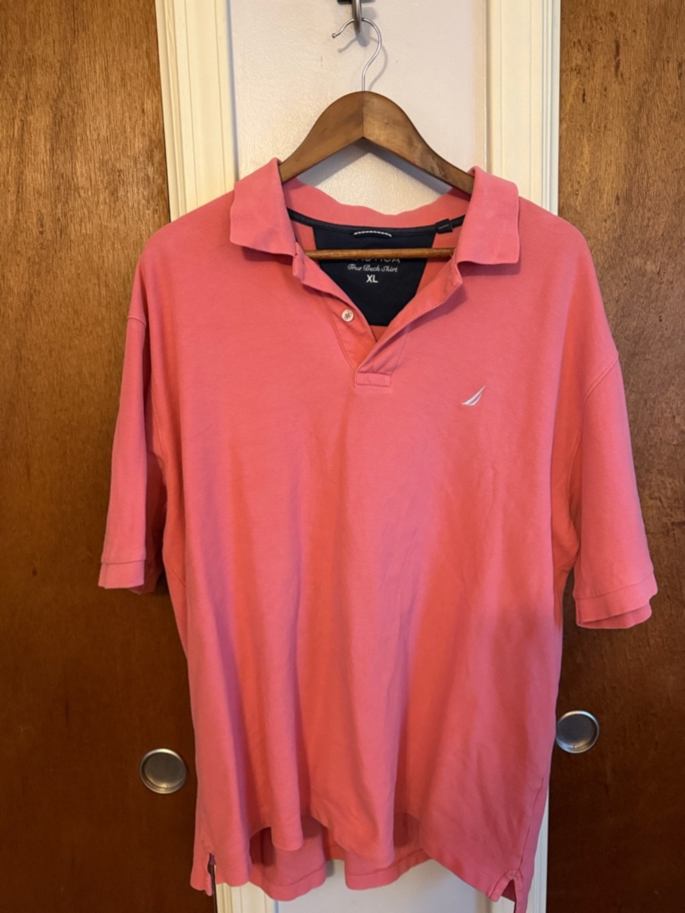 Nautica Men’s Coral Pink Short-Sleeve Polo
